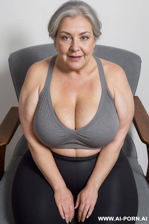(milf ugly drunked woman), ((very ugly all in view)), full body, ((large big saggy gigantic boobs)), old woman naked, licking, spread legs, naked, no panties, enjoying promiscuity, showing ass - #main