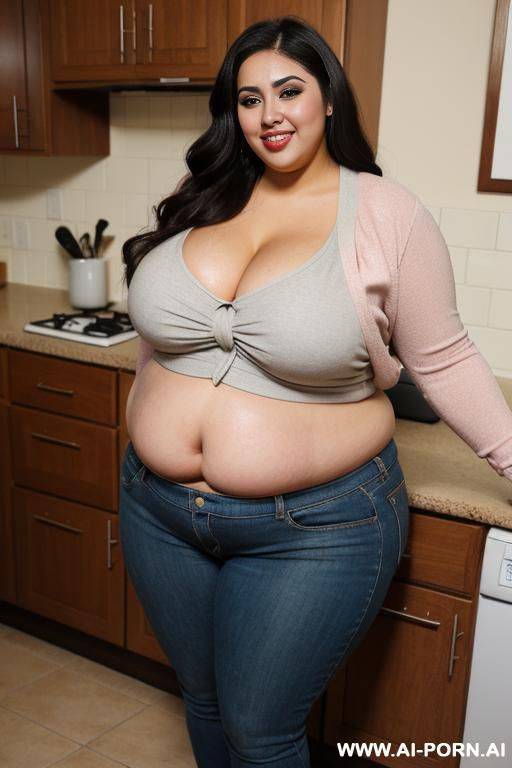 latina, bimbo, pear shaped, drinking milkshake, diner, very thicc, extra pudgy, torta gordita, clothed, chicana makeup - #main