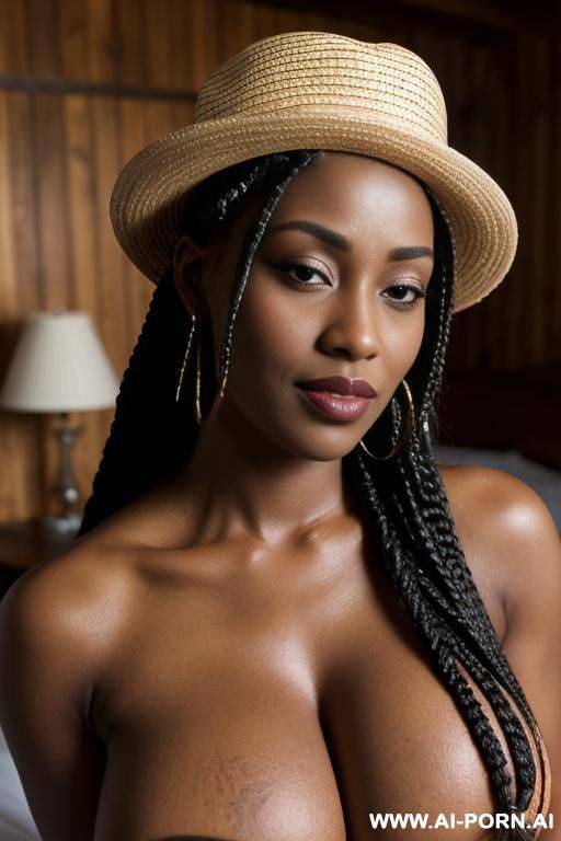 black panama hat, bent down - #main