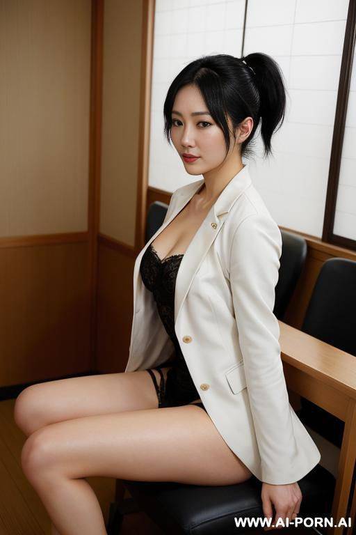 裸、小さい胸、貧乳、微乳、陰毛無し、日本人、小さい乳首、薄いピンク色の乳首、１０代、ショートカット、ポニーテール、かわいい、屋外、開脚、少女 - #main