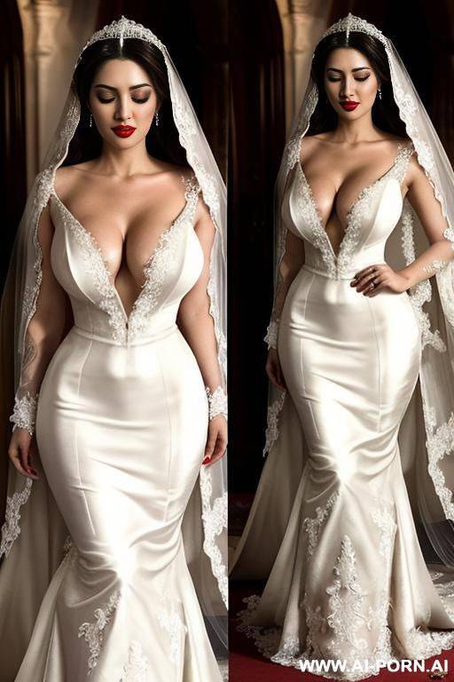 firm boobs, extremely beautiful make-up, red lip gloss, totally naked, narrow waist, hourglass figure, closed eyes, open mouth - #main