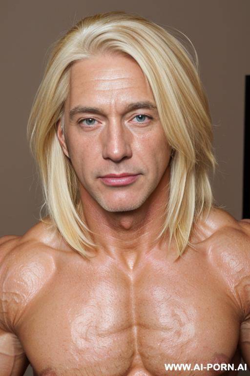 (((a very handsome older man))) (((big shaved cock))) (((blonde hair))) (((muscular))) (((completely naked))) - #main
