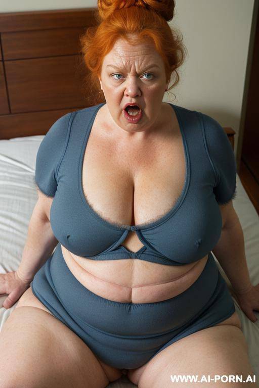 old granny, totally naked, giant boobs, giant breasts, huge ass, thick thighs, hairy pussy ((big hairy pussy)) giant hair ((giant pubes)) - #main
