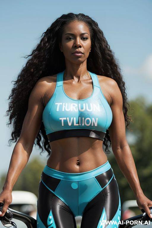 (((keep face))), (((black ethnicity))), (((extremely dark skin))), grandmom, mature cougar, old skin, show hairy pussy, dense black pussy hair, totally naked, grandmom, no bra, show pussy, show nipples, ((((navel close up zoom low angle view)))) - #main