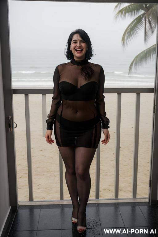pretty face chubby naked big hips full body view oiled - #main