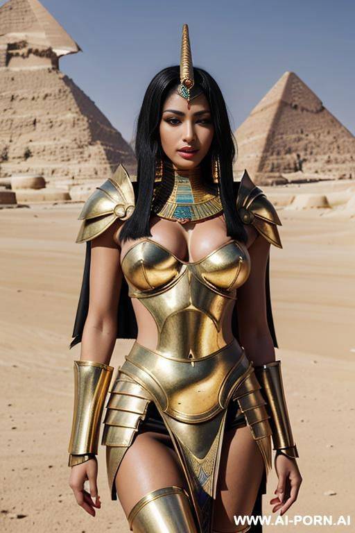 egyptian queen topless, egyptian queen gold armor, egyptian queen detailed armor, egyptian queen high quality armor, egyptian queen ornate armor, egyptian queen perfect armor, egyptian queen ultra - #main