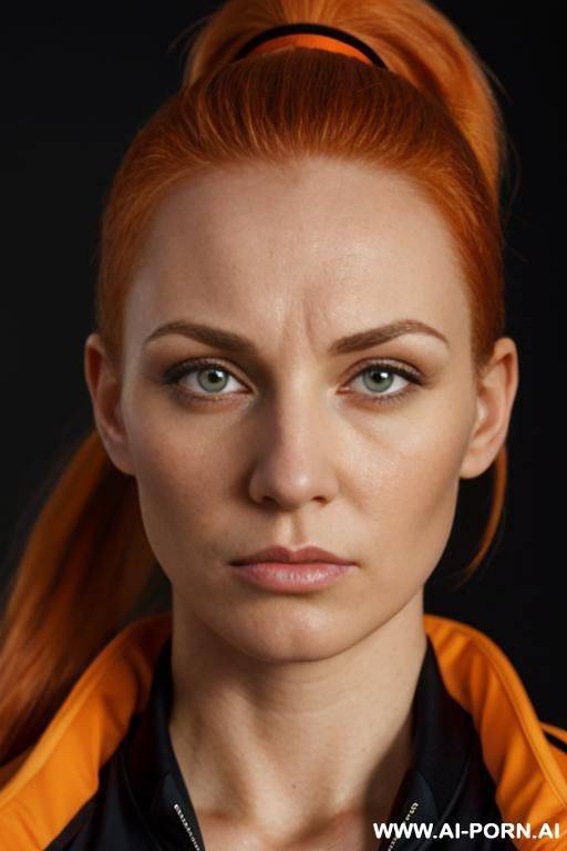 irish, orange hair, huge oval boobs, dri fit jacket, - #main