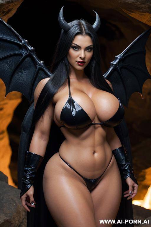 realistic look, super realistic, frontal view, devil woman, succubus, mistress of the underworld, powerful and cruel, sexy and beautiful, beautiful face, plump lips, big expressive sexy eyes, long - #main