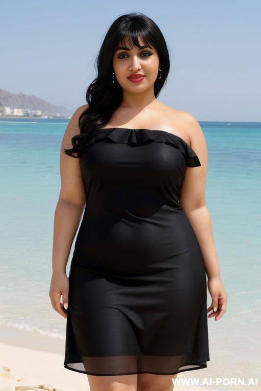 arab, chubby, beach, summer dress - #main