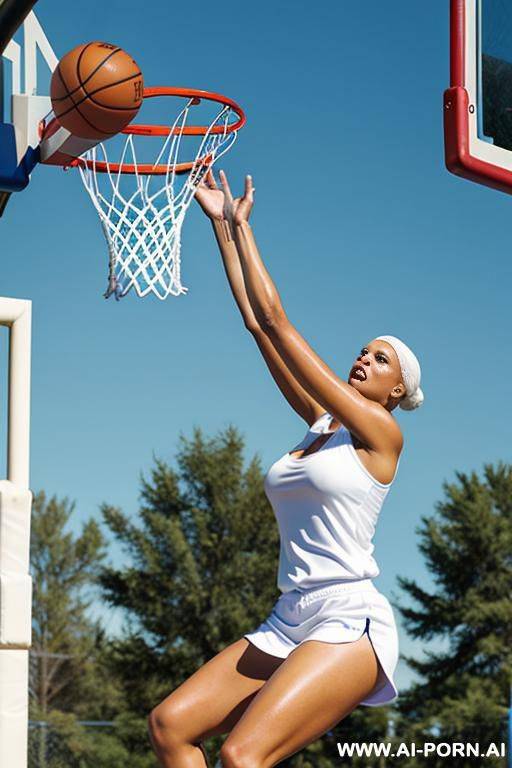 mr. clean slam dunking a basketball - #main