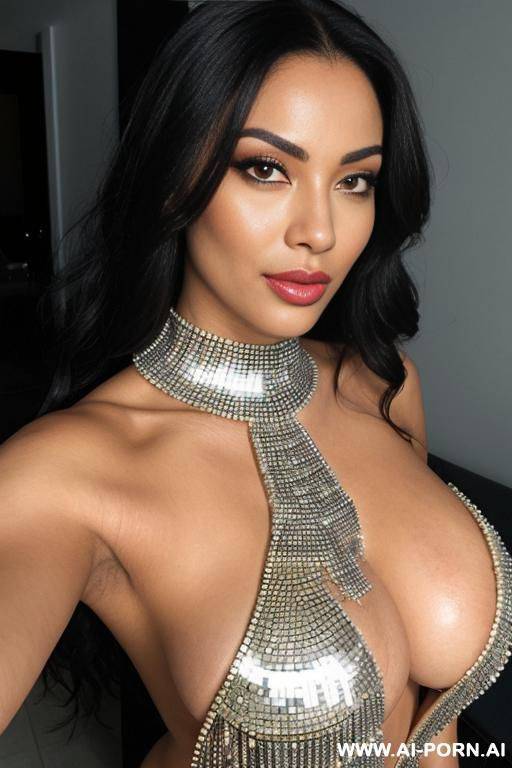 mixed race, perfect, full large huge oversized lips, massive saggy heavy boobs, shiny skin, totally naked, show boobs, show pussy, classy - #main