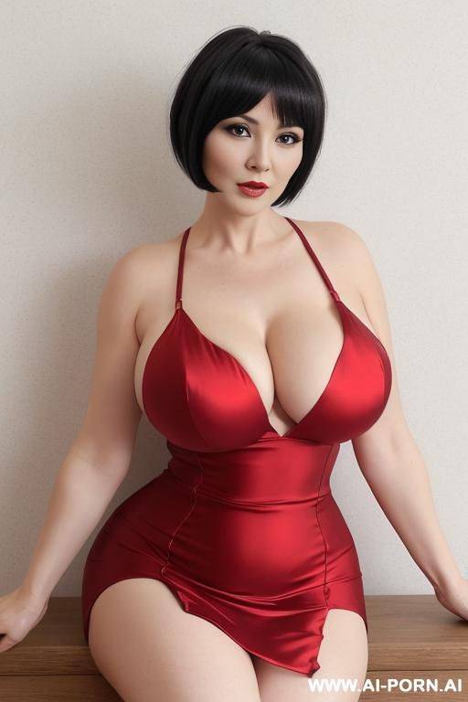red split dress - #main