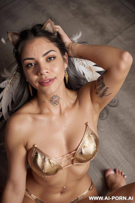 face, ((sexy)), beautiful, ((face painting)), ((bikini as seashell)), ((tattoo roses)), ((mask arround eyes)), ((eyes shw)), ((gold)), ((angel wings)), ((rainbow hair)), ((one rose in hair) ((long bu - #main