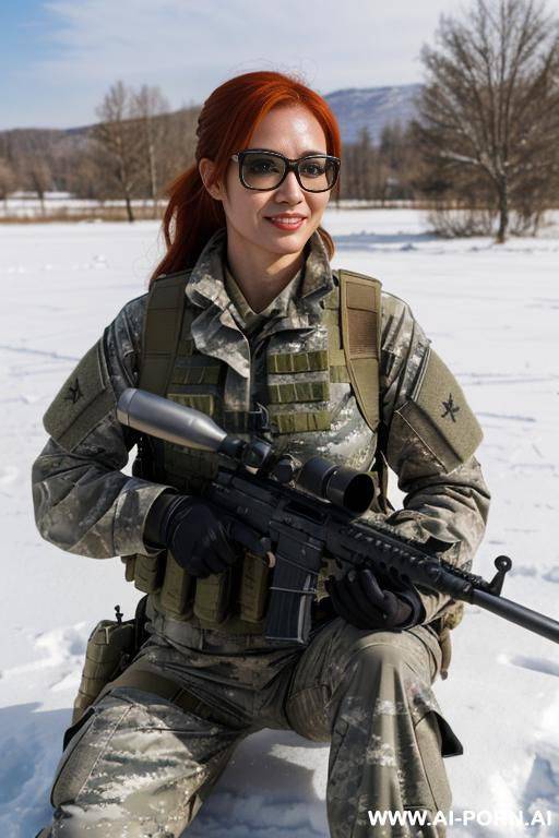 red hair, glasses, big saggy tits, beautiful, nude, ultra realistic, d, nipple piercing - #main