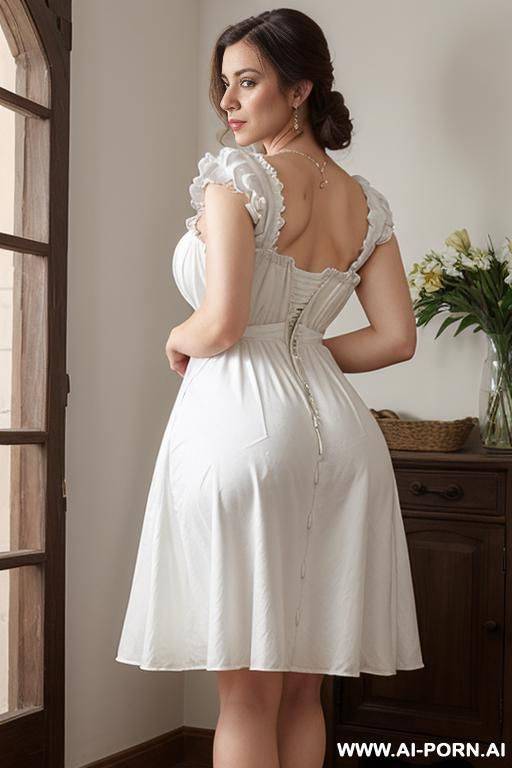 ((milkmaid dress)) ,huge ass, wide hips - #main