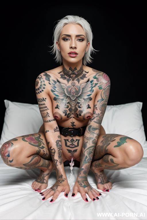woman in tiger body paint - #main