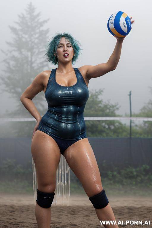 wearing a bucket-hat, bell bottom jeans, skin-tight summer soft wool curvy bohe dress and sneakers.very wet and oil soaked clothes, oil soaked summer curvy bohe dress. hole by long curvy bohe - #main