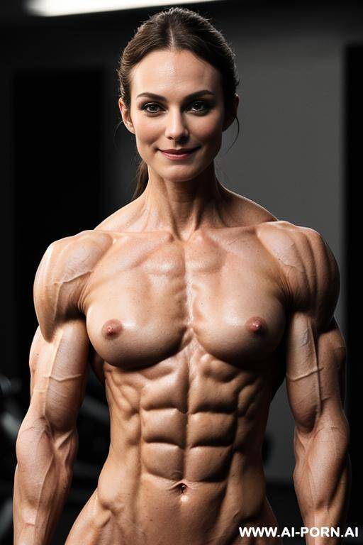 ((1 short smiling woman)), (female face), (very slender), (very gaunt), (very lithe), (very lean), (very sinewy), very veiny, very angular, very hollowcheeked smiling face, (very narrow very slender - #main