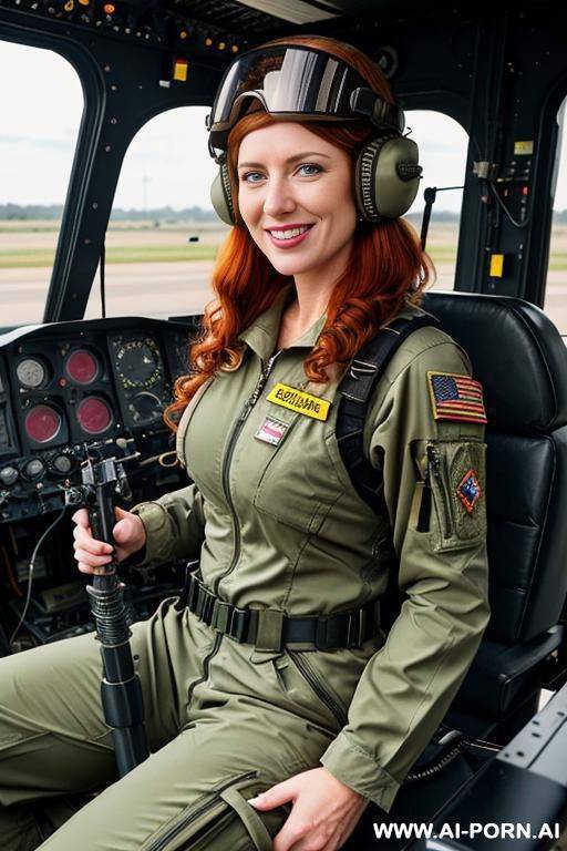 apache helicopter pilot suit, apache helicopter pilot coverall, ah-4 apache pilot suit, us army apache helicopter pilot helmet, with a military helicopter pilot helmet, in a helicopter base, us - #main