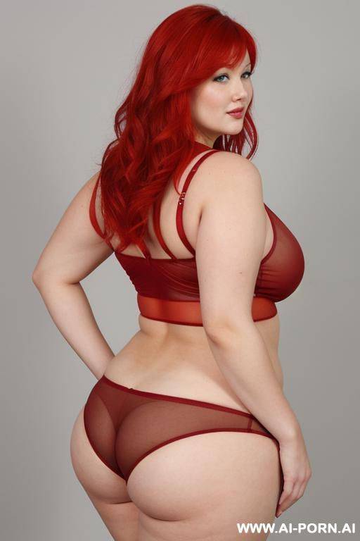 open assk big woman red head chubby medium - #main