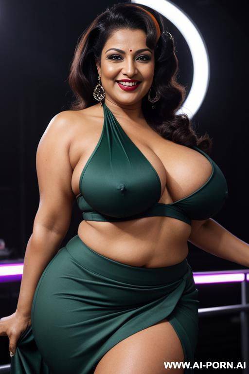 wicked makeup, extremely wide hips, thick thighs, old milf, dark skin - #main