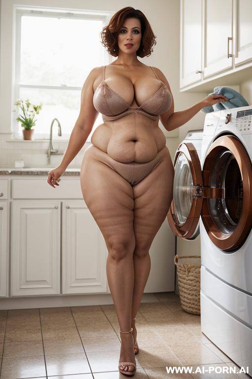 completely naked, busty, milf, big boned - #main