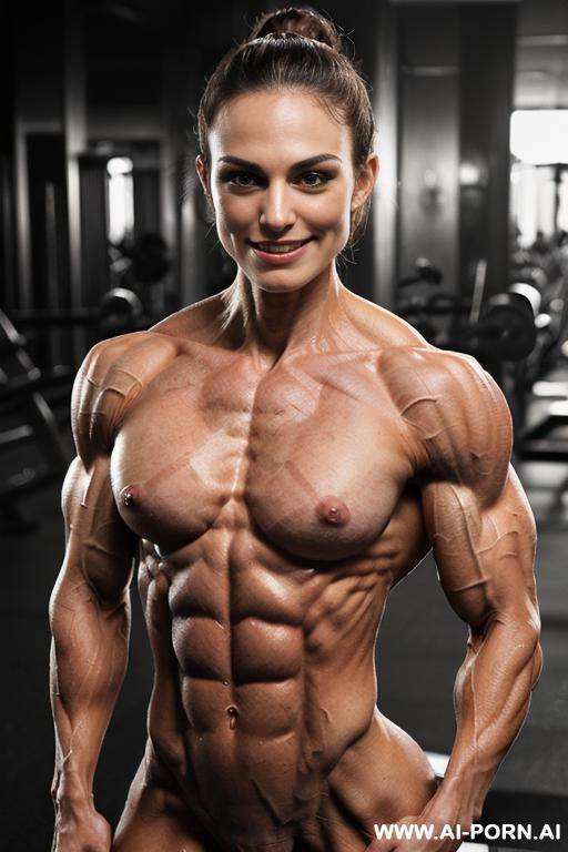 (((1 short slender smiling woman)), ((pretty female face k knightley)), ((very slender)), (very gaunt), (very lithe), ((very lean)), (very sinewy), very veiny, very angular, (very hollowcheeked smiling - #main