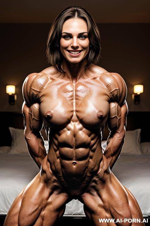 ((1 short slender smiling woman)), ((pretty female face k knightley)), (very slender), (very gaunt), (very lithe), (very lean), (very sinewy), very veiny, very angular, (very hollowcheeked smiling - #main