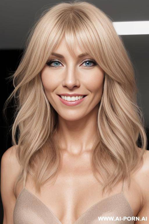 fit light brown hair with c cups roman nose prominent cheek bones - #main