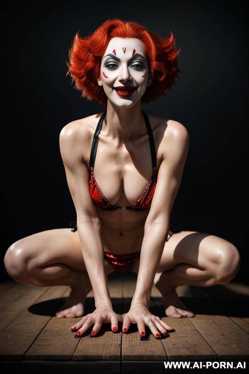 sexy female monster clown, clown bikini - #main