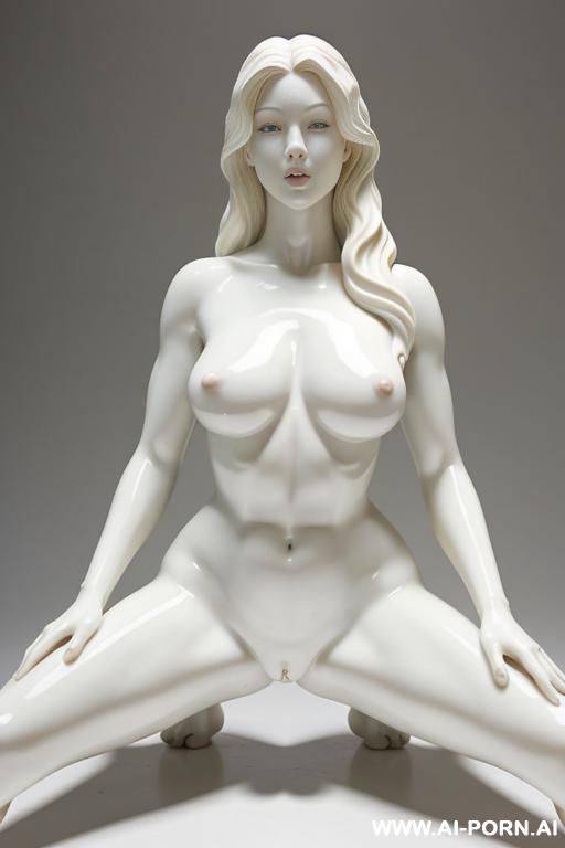 porcelain white skin turned into statue - #main