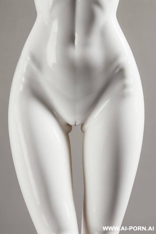 porcelain white skin turned into statue, partial zoom, very fit hourglass figure standing naked, extremely wide hips fit waist closeup zoom picture, porcelain statue wide pelvis close zoom details, wide inner gap between legs, very wide crotch-gap glimpse - #main