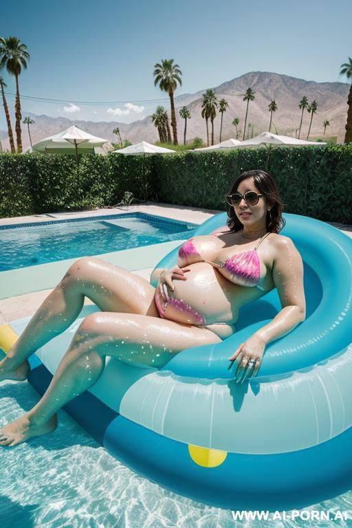 she is covered in cum wearing a swimsuit - #main