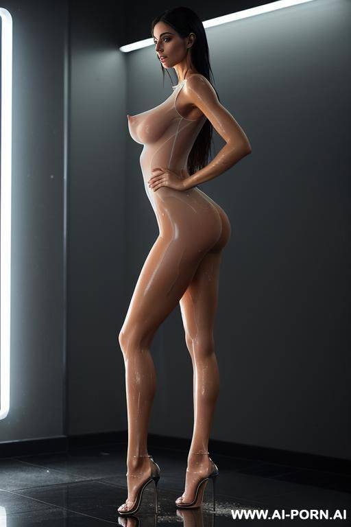 ((high heels nudity)), ((wet see-though shirt)), ((pure nudity transparent shirt)), ((long legs squat ass side view)), ((naked tall supermodel)), ((porn magazine photoshoot)), ((very oversized xxl saggy - #main