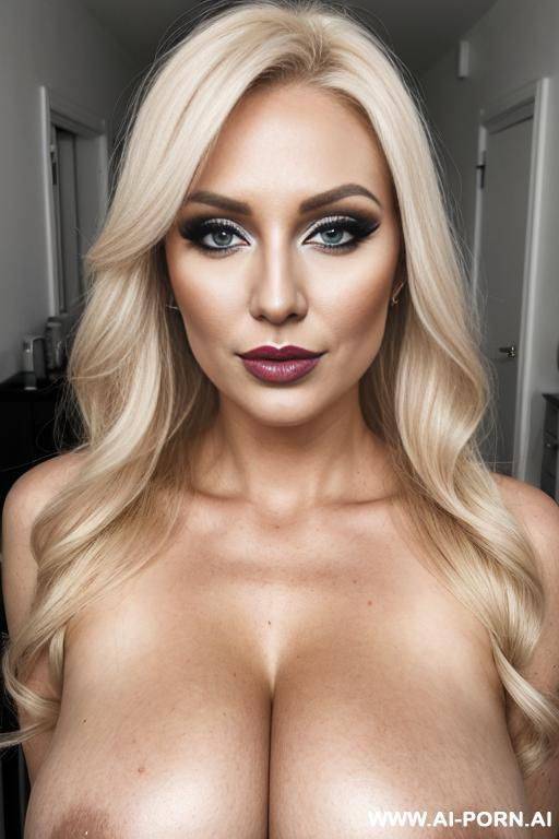 hot face, gigantic saggy breasts, pretty make up, - #main