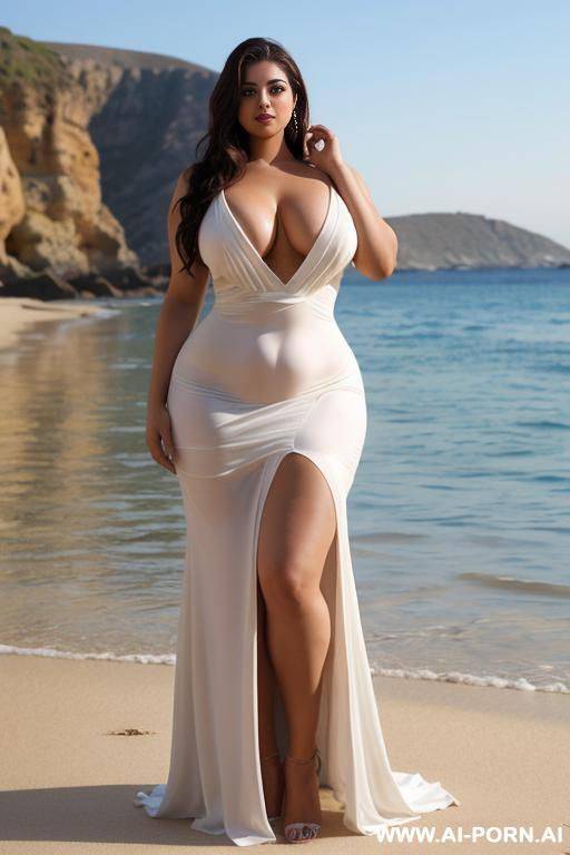 big boobs queen long dress angle - #main