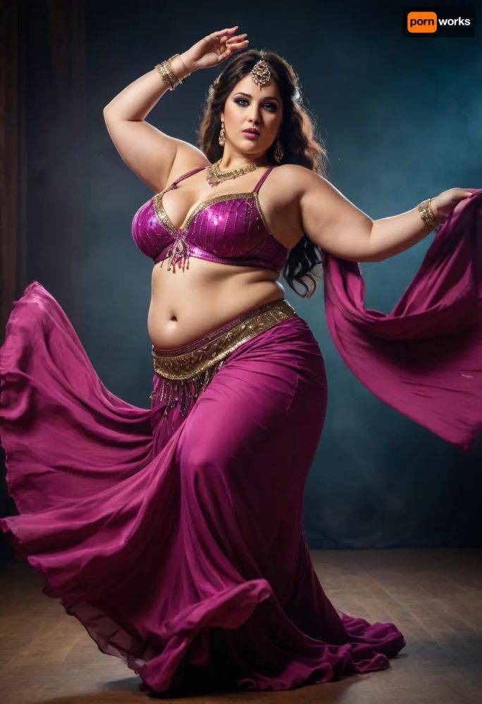 Obese female belly dancer - #main