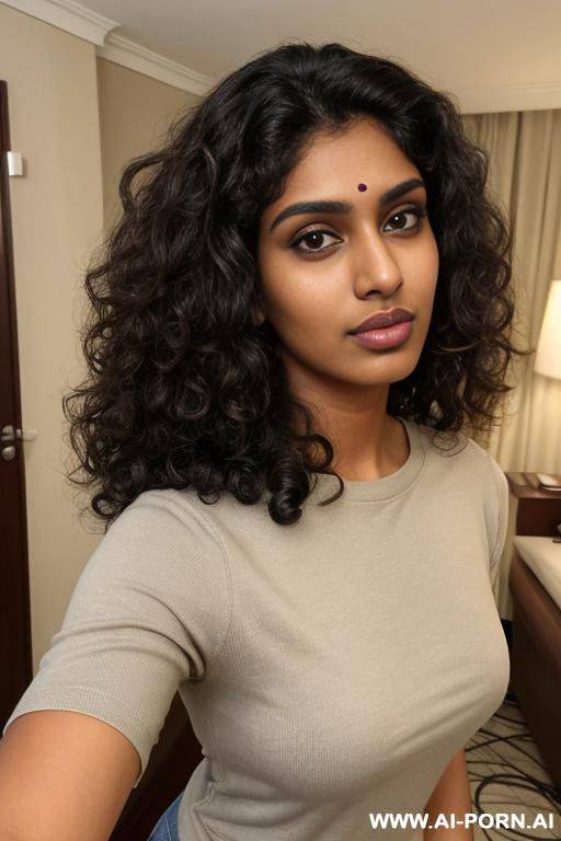 ((crew neck shirt)), (gorgeous), beautiful eyes, (big full lips), big nose, (beautiful), (lean) (photorealistic) (tanned dark indian), (ultra detailed photo), (hyper realistic photo), (busty) - #main