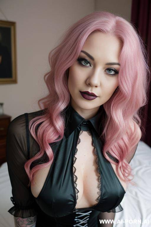 naked pink hair fully naked - #main