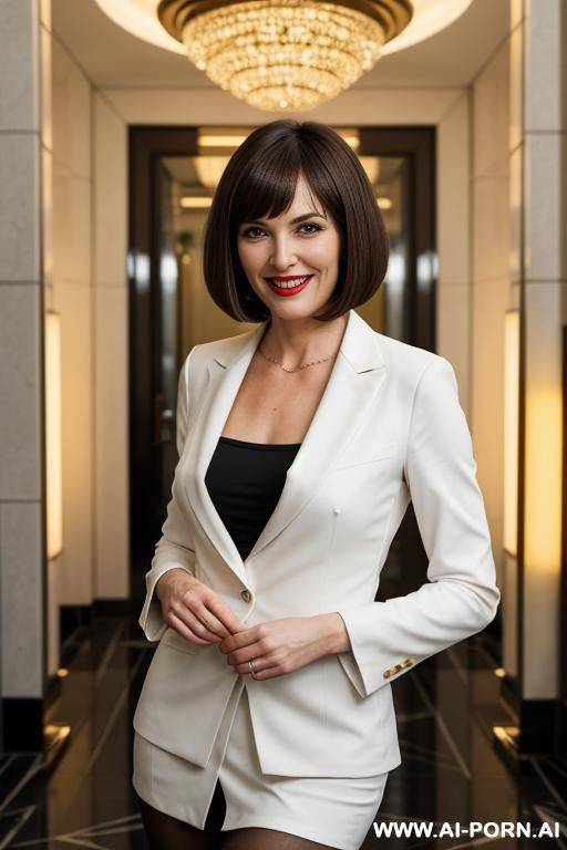 office tihgts, 2 woman, bob haircut - #main