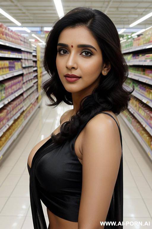 ((black sari)), ((asin)), (gorgeous), beautiful eyes, (big full lips), big nose, (beautiful), (lean) ((photorealistic)) ( indian), ((ultra detailed photo)), ((hyper realistic photo)), ((busty)), ((large round boobs)) - #main