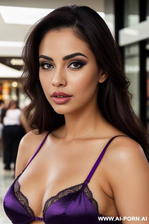 purple bra, (gorgeous), beautiful eyes, (big full lips), (beautiful), (lean) ((photorealistic)) (latina), ((ultra detailed photo)), ((hyper realistic photo)), (busty) - #main