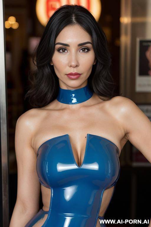 (((fancy sex toy shop))), (( blue latex strapless dress )), ((suburban mom)), ((higareda)), (gorgeous), beautiful eyes, (big full lips), (beautiful), (lean) ((photorealistic)) (tanned latina), ((ultra detailed photo)), ((hyper realistic photo)), (busty) - #main