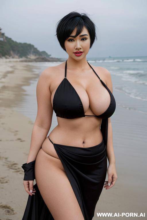 pornstar bimbo, hourglass body, bimbo lips, gigantic fake tits, teapered waist, cumslut milf, curvy body, sexy bimbo face, full body view, ((keep face)), ((keep body)), interviewing nudist, - #main