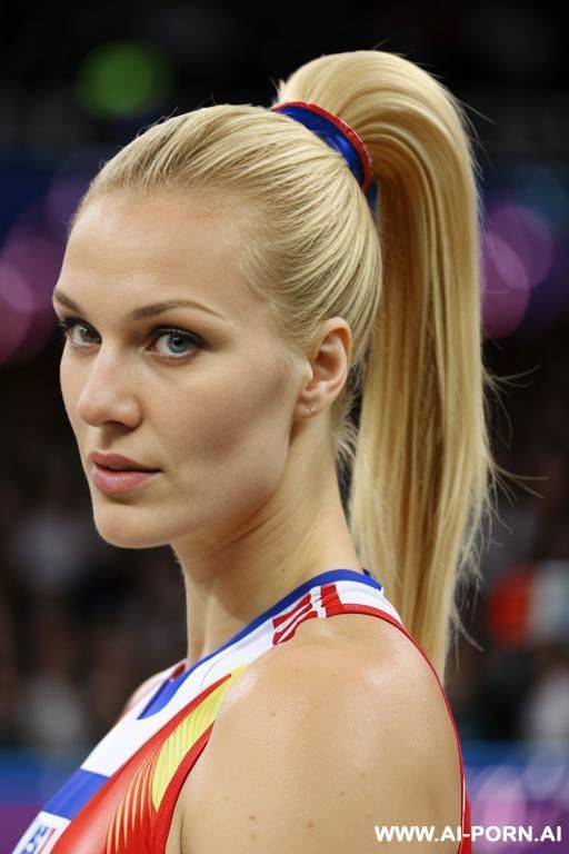 russian olympic volleyball player blonde ponytail - #main