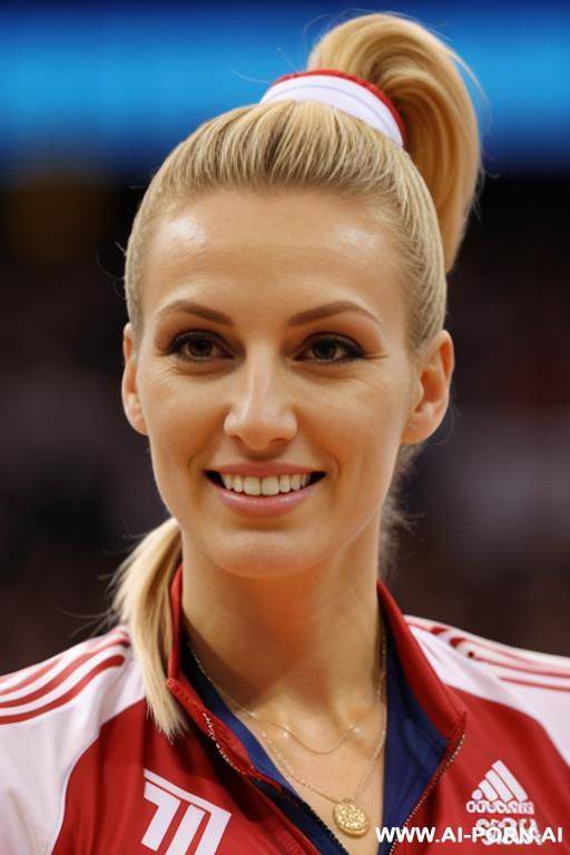 serbian olympic volleyball player blonde ponytail - #main