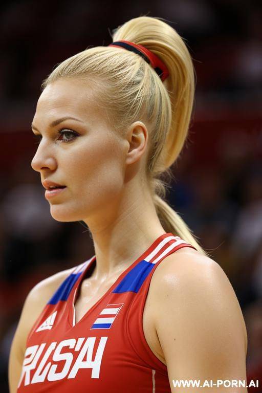 russian volleyball player blonde ponytail - #main