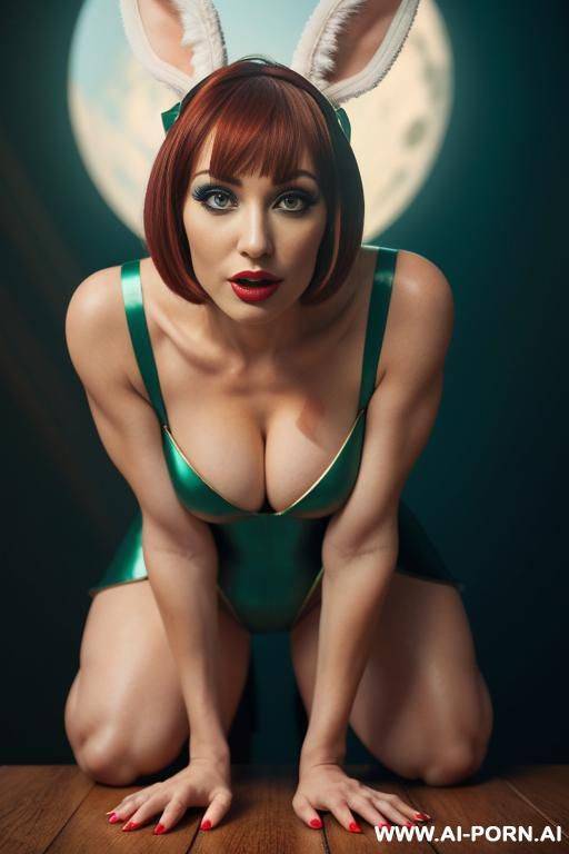brunnete short green hair and hairy pussy with fingers in pussy and ass in style no panties - #main