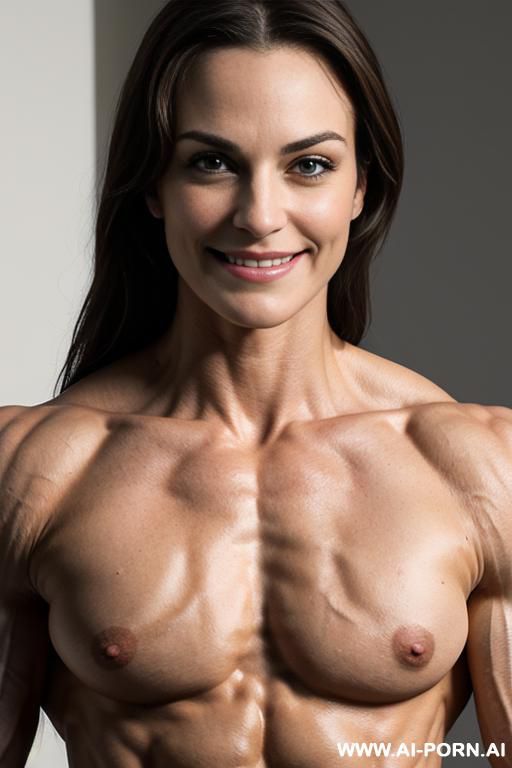 naked fbb, nude fbb, looking at the camera, beautiful eyes, ultra detailed, best quality, finely detail, ultra detailed muscles, pussy, narrow slender waist, very white, extremely slender, very - #main