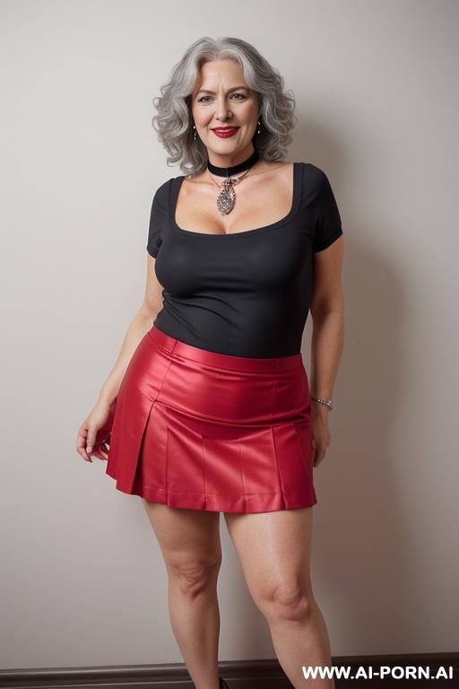 mature, milf, perfect hourglass figure, eye contact, looking into camera, necklace, earrings, bracelets, wearing sexy tight girdle, totally sexy clothes, full h - #main
